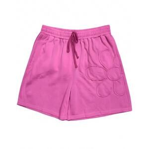 NEW EASEL girl's hadley hawthorn flower patch detail shorts in pink